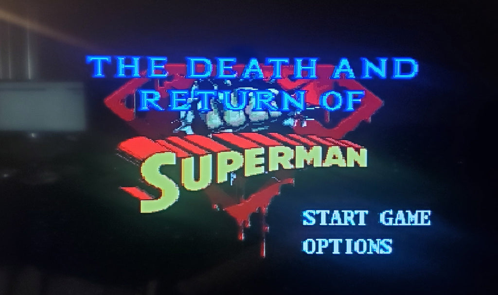 The Death and Return of Superman Sega Genesis Mega Drive Video Game