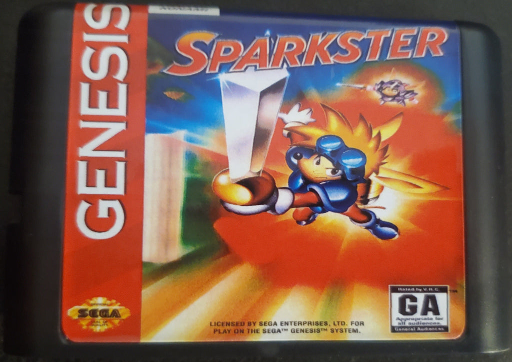 Sparkster Sega Genesis Mega Drive Video Game Cartridge 1994