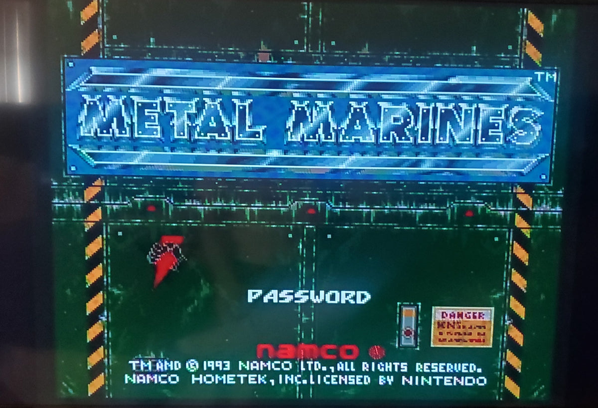 Metal Marines SNES Video Game Cartridge Super Nintendo 1993