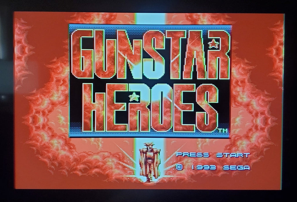 Gunstar Heroes Sega Genesis Mega Drive Video Game Cartridge 1993