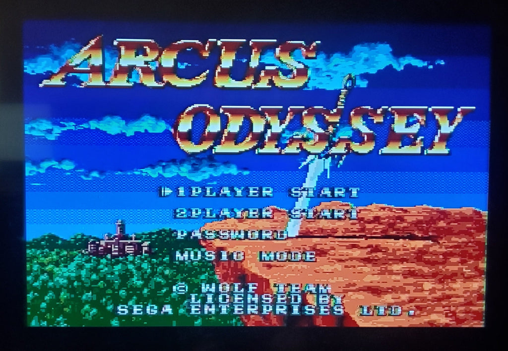 Arcus Odyssey Sega Genesis Mega Drive Video Game Cartridge 1991