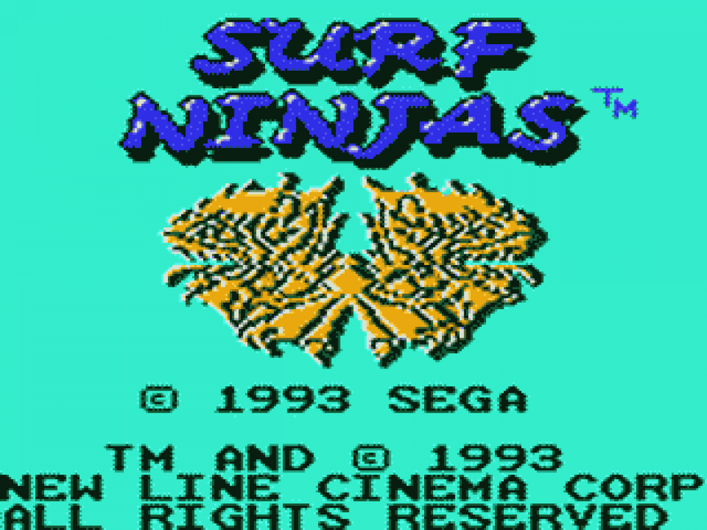 Surf Ninjas – Sega Game Gear (GG)