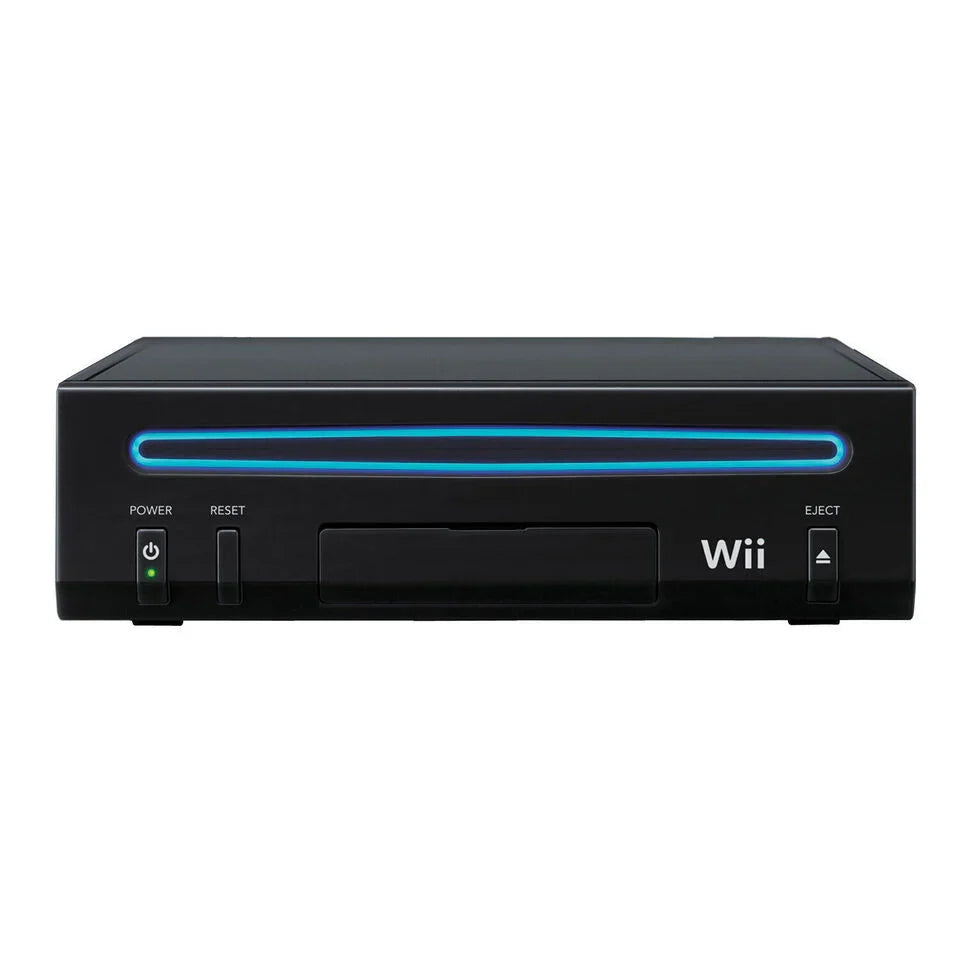 Nintendo Wii System (Wii) [Black][Non-Backwards Compatible][Third Party Controller] [Good]