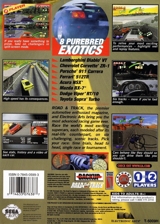 The Need for Speed – Sega Saturn (SS)