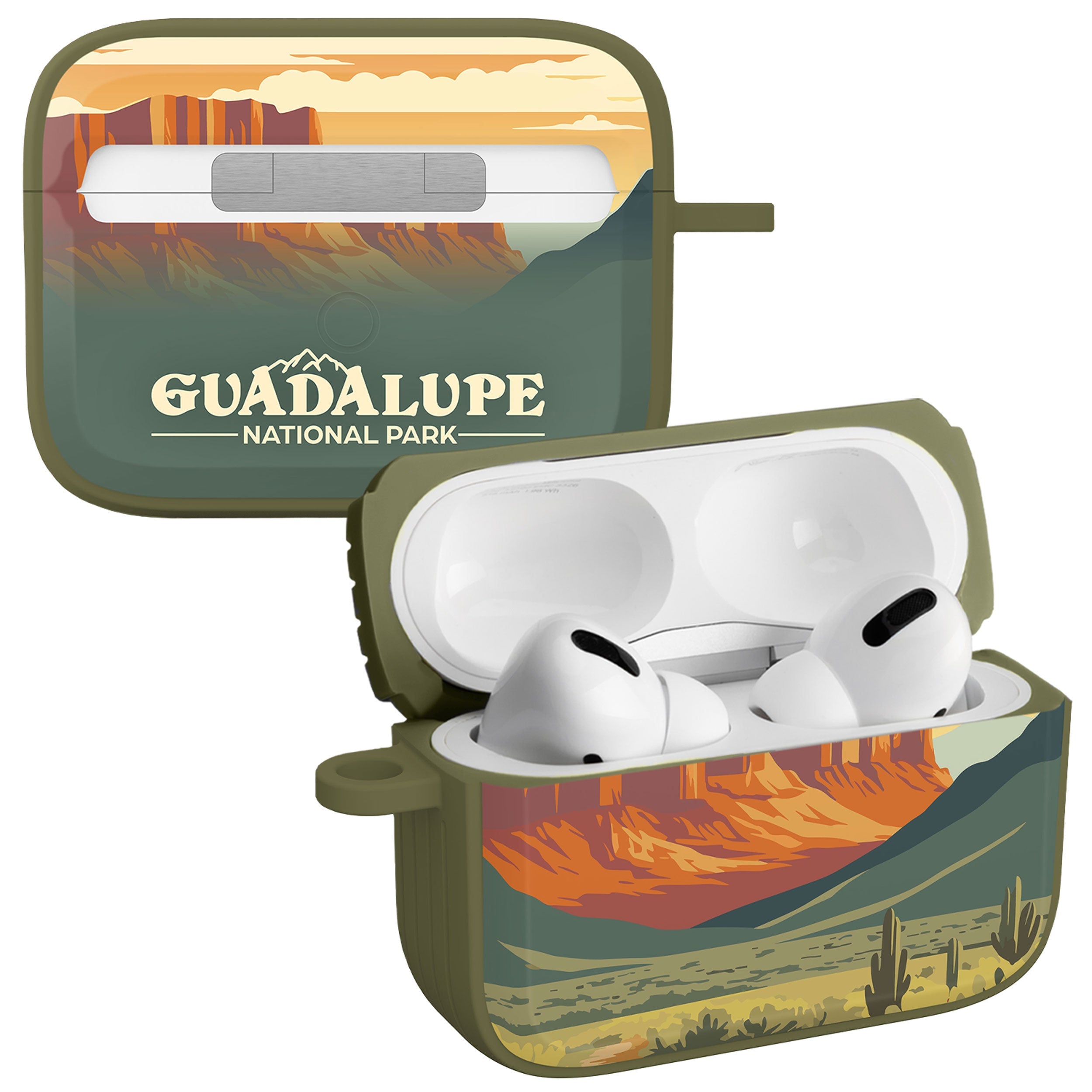 National Parks Guadalupe HDX Apple Airpods Pro 1 & 2 Case Cover