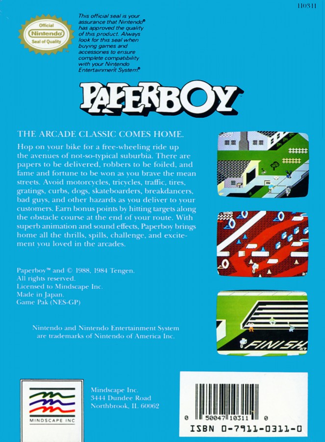 Paperboy  – Nintendo Entertainment System (NES)