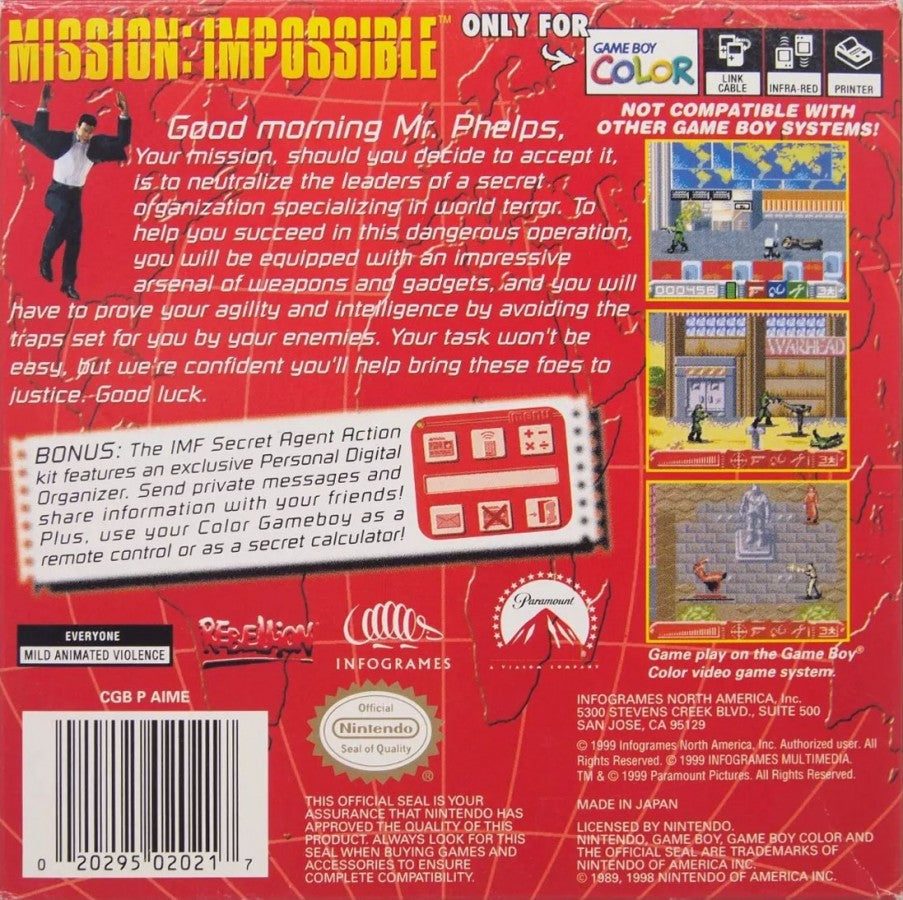 Mission: Impossible – Game Boy Color (GBC)