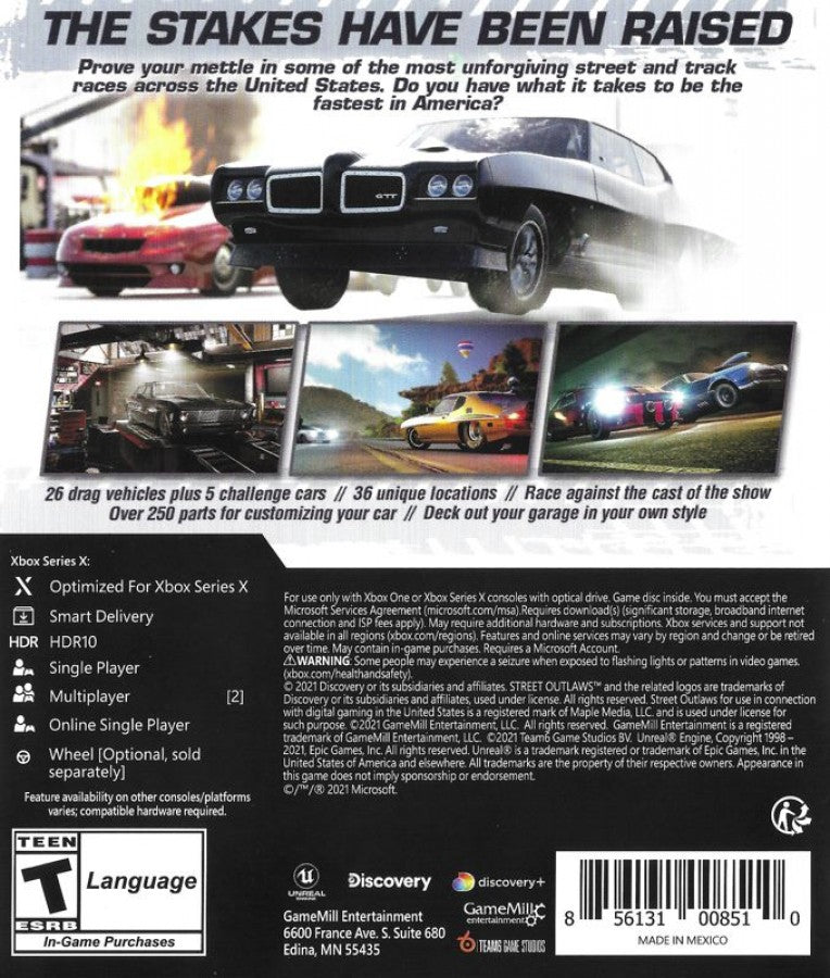 Street Outlaws 2: Winner Takes All – Xbox Series X (XSX)
