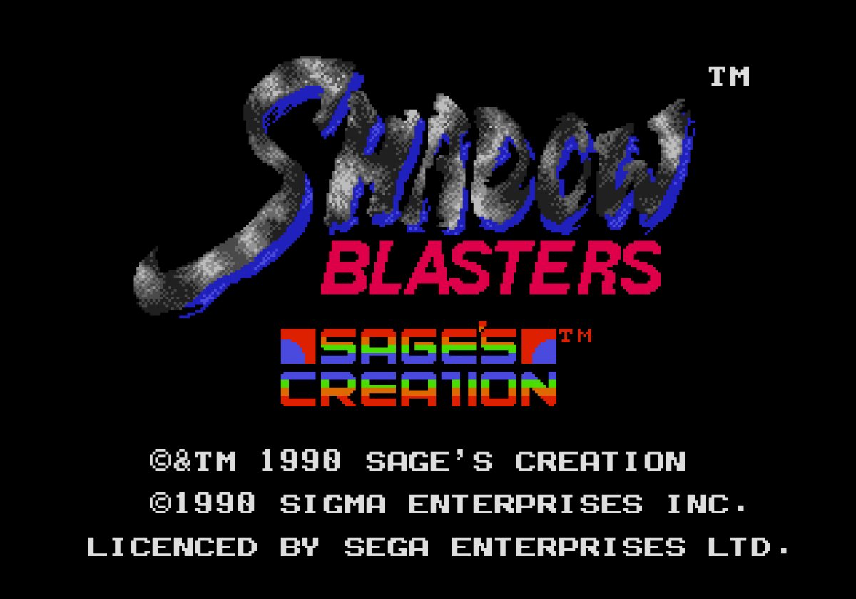 Shadow Blasters – Sega Genesis (GEN)