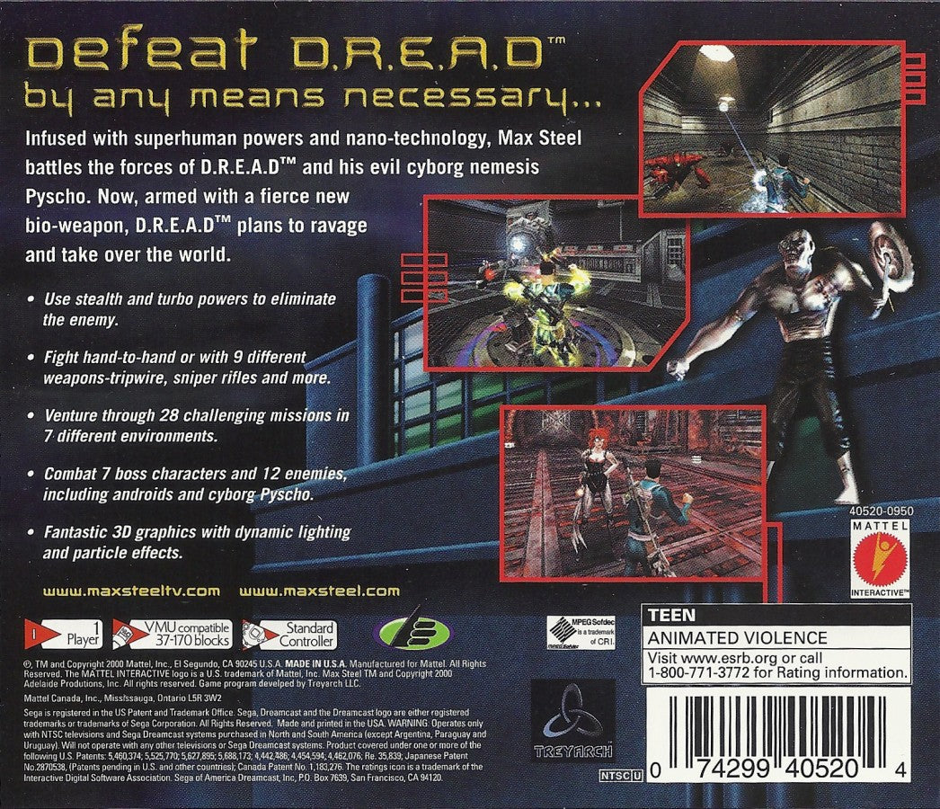 Max Steel Covert Missions – Sega Dreamcast (DC)