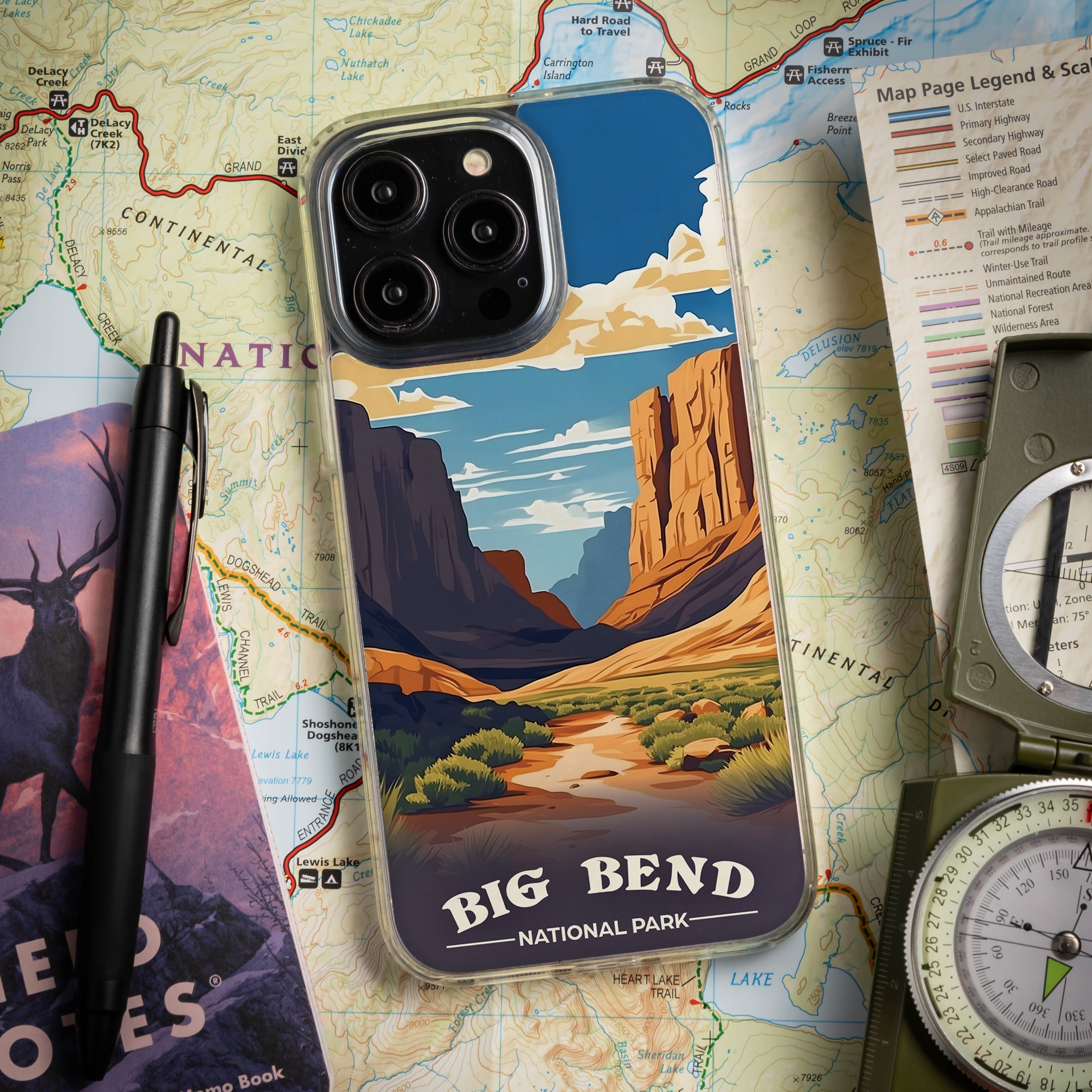 National Parks Big Bend HD Apple iPhone 15 Series Mag-Safe Phone Case