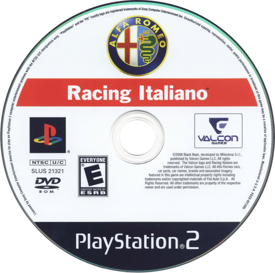 Alfa Romeo Racing Italiano – PlayStation 2 (PS2)
