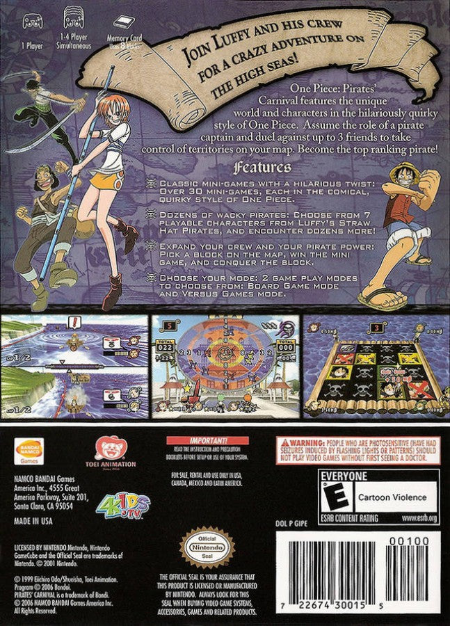 One Piece: Pirates Carnival – GC – [GameCube]