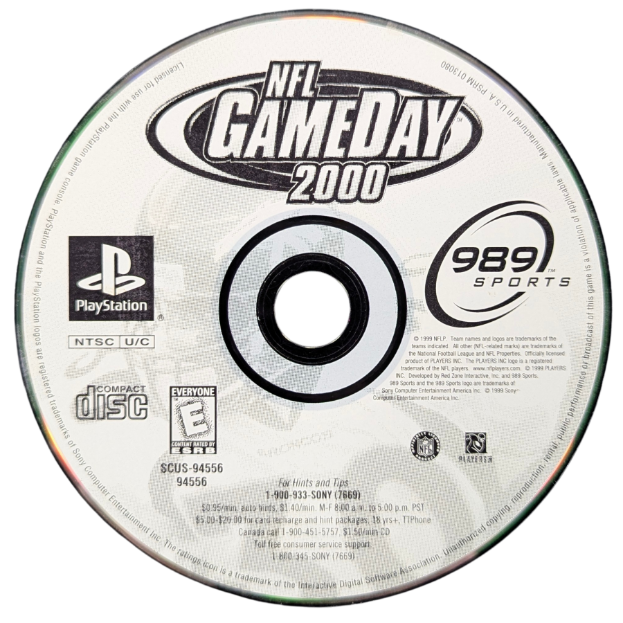 NFL GameDay 2000 – PlayStation 1 (PS1)