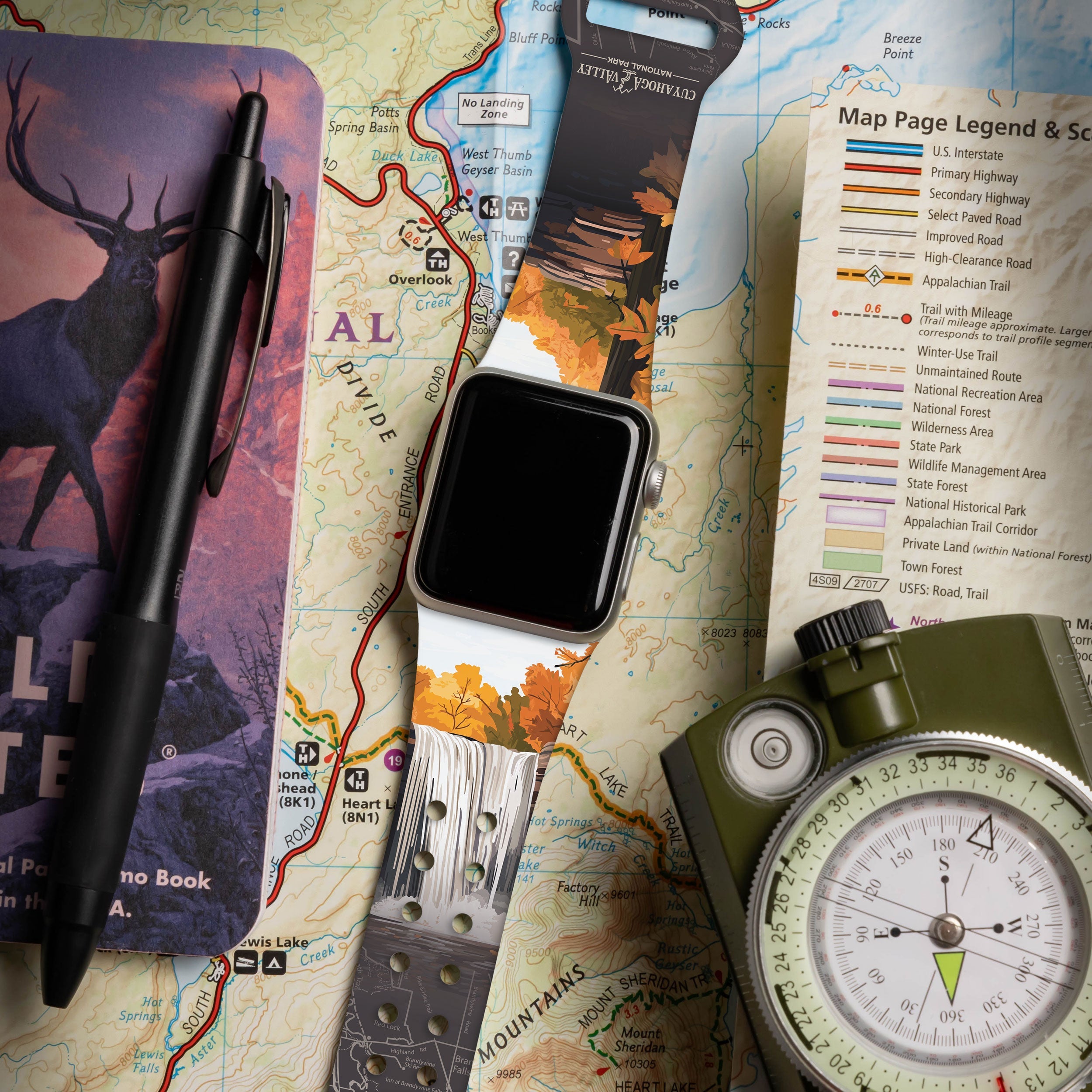 National Parks Cuyahoga Valley HD Fitbit Versa 3 & Sense 1 Watch Band