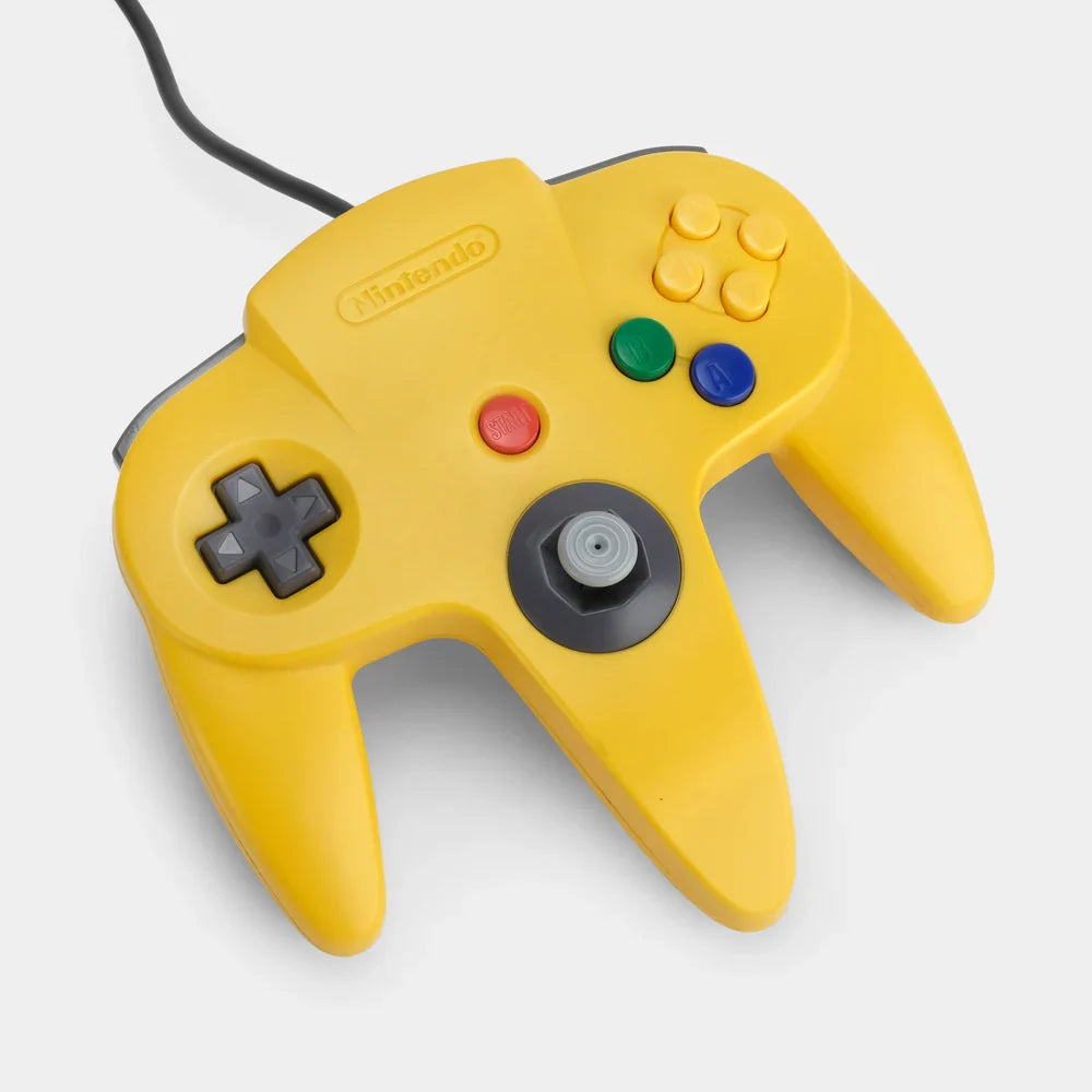 N64 Controller [OEM] [Yellow] [Scratch & Scuff] – Nintendo 64 Accessory (N64)