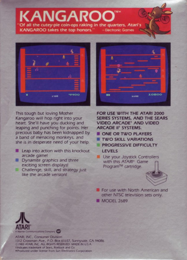 Kangaroo – Atari 2600 (2600)