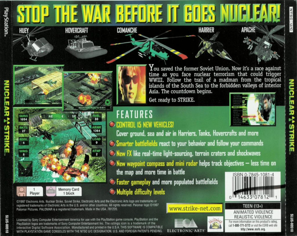 Nuclear Strike – PlayStation 1 (PS1)