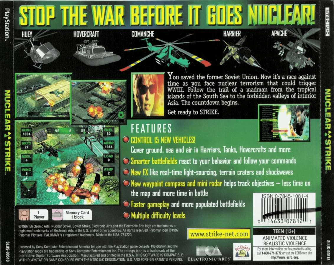 Nuclear Strike – PlayStation 1 (PS1)