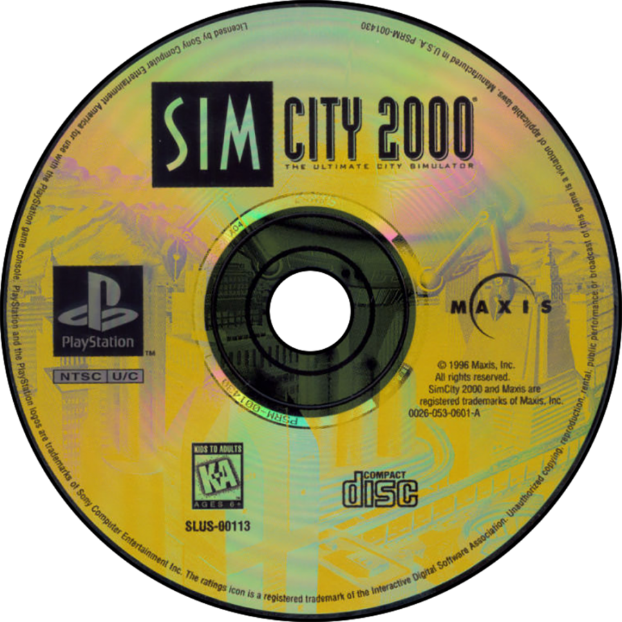 SimCity 2000 – PlayStation 1 (PS1)
