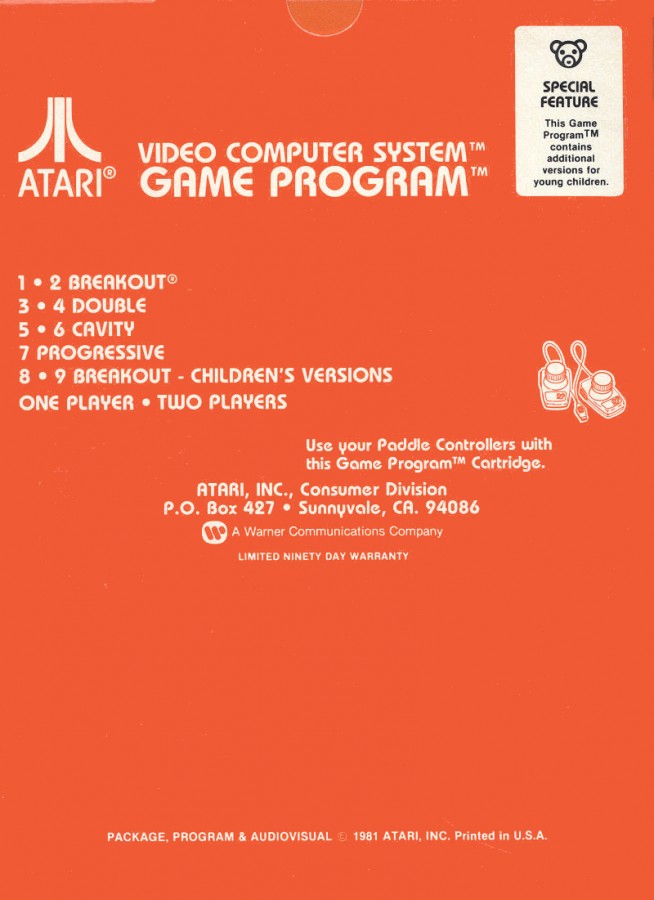 Super Breakout – Atari 2600 (2600)