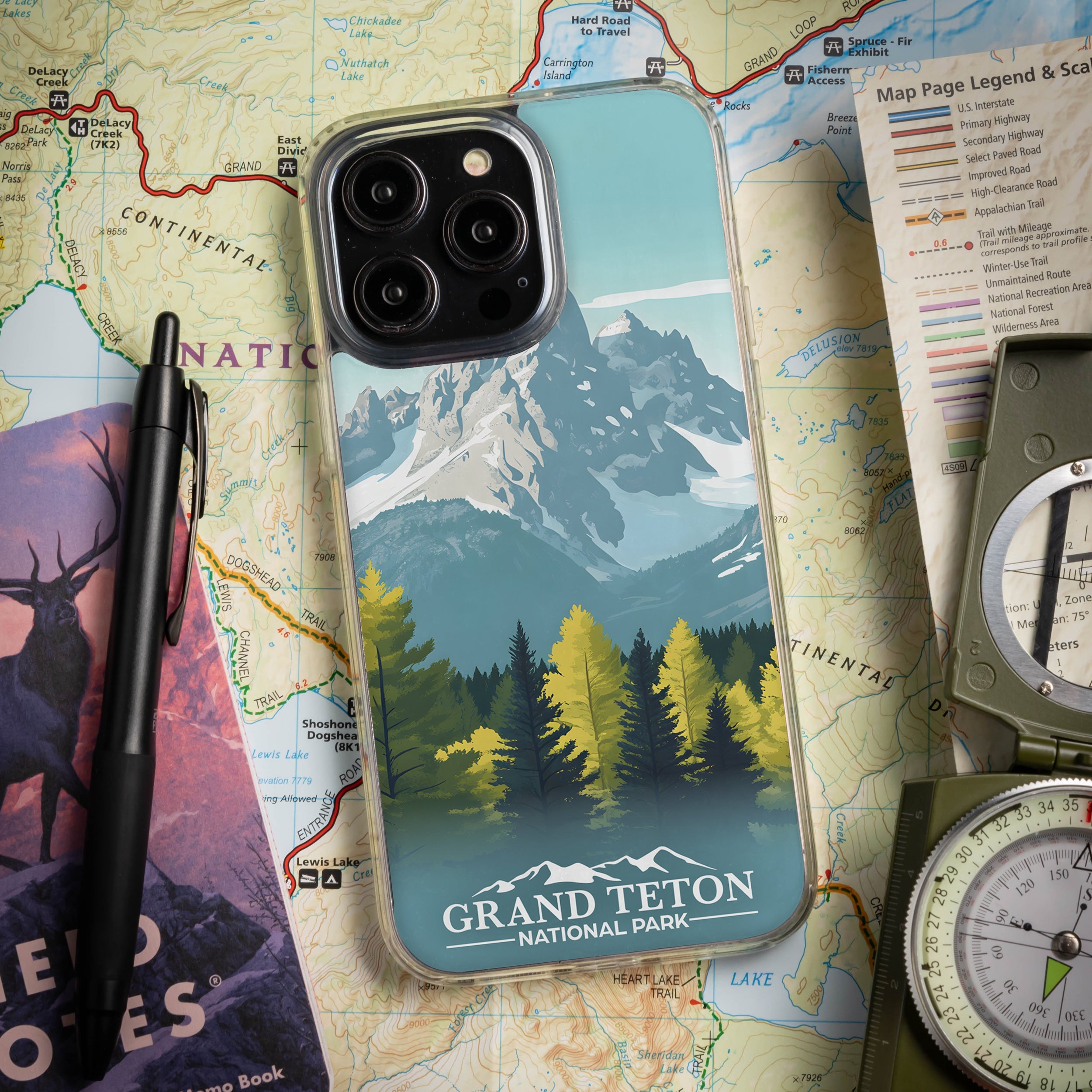 National Parks Grand Teton HD Apple iPhone 16 Mag-Safe Phone Case