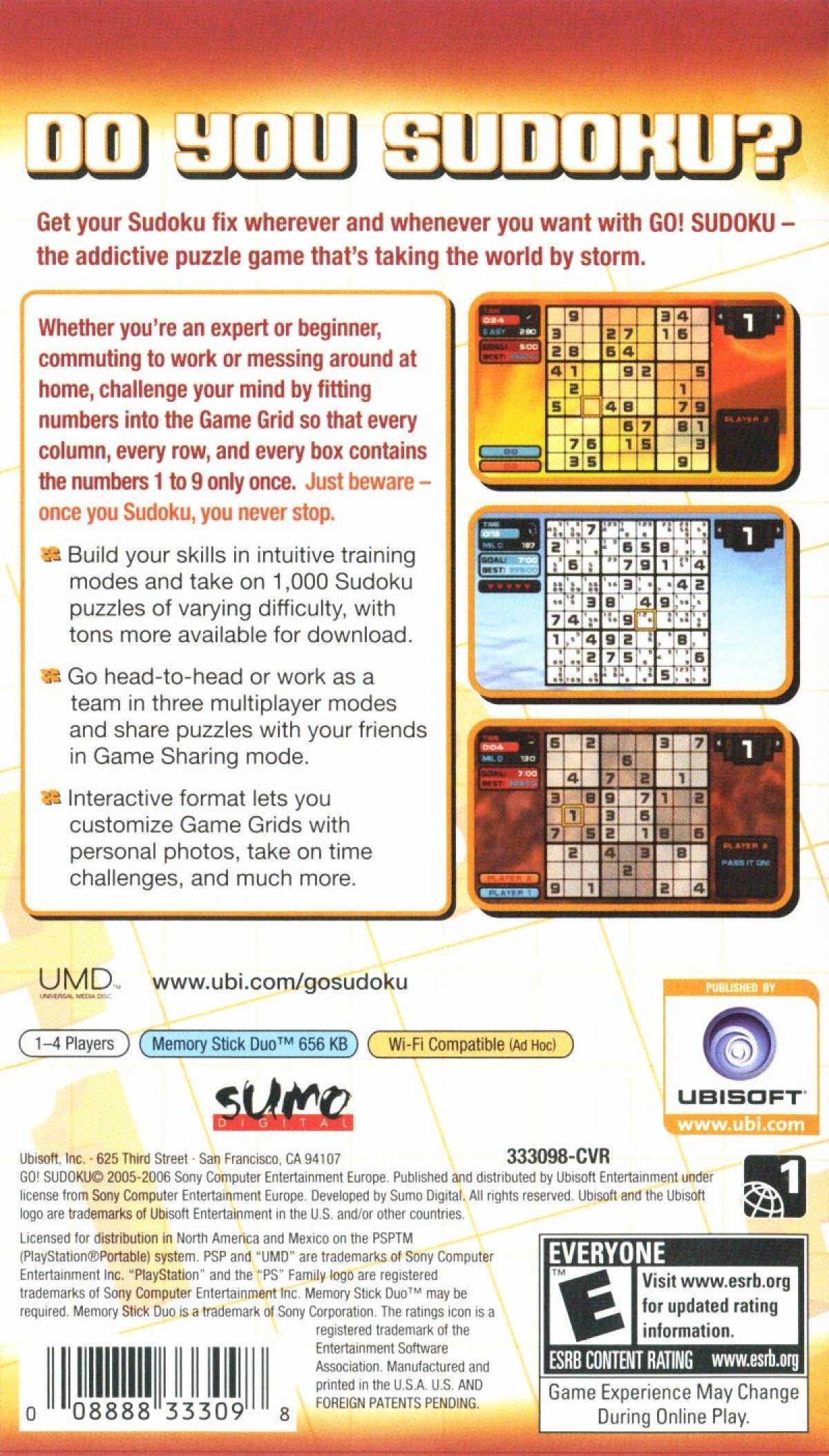 Go Sudoku – PlayStation Portable (PSP)