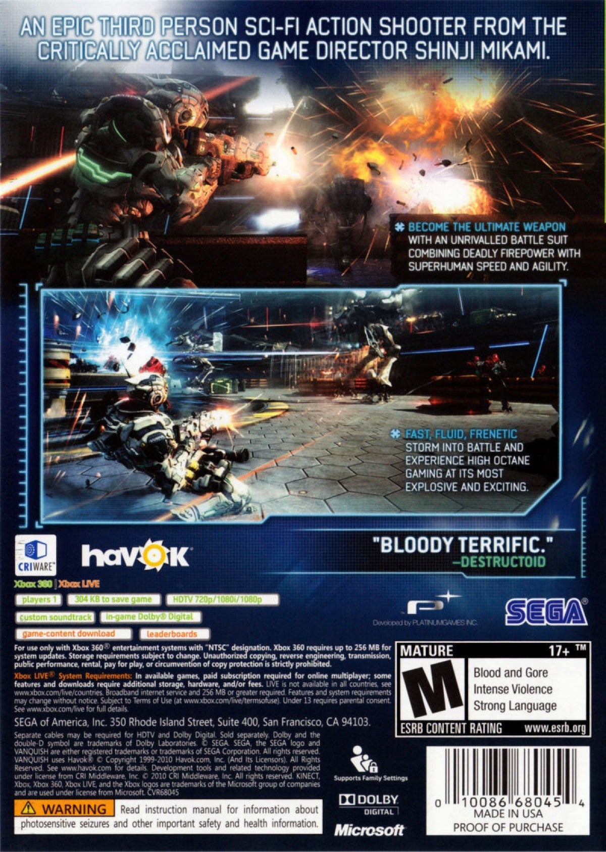 Vanquish – Xbox 360 (X360)