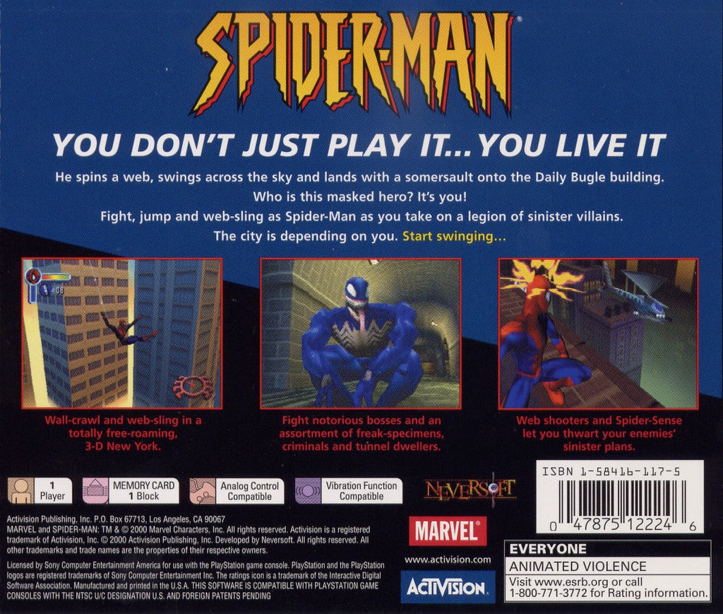 Spider-Man [Greatest Hits] – PlayStation 1 (PS1)
