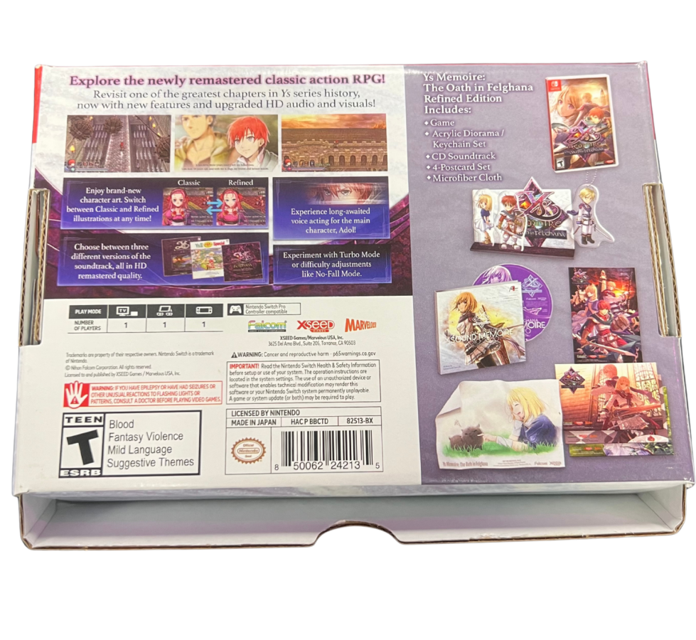 Ys Memoire: The Oath in Felghana [Refined Edition] – Nintendo Switch (NS)