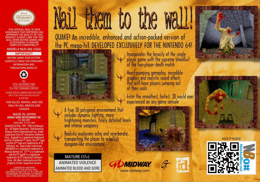 Quake [CIB] – Nintendo 64 (N64)