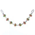 26" Vintage Indent Glass Ornament Garland