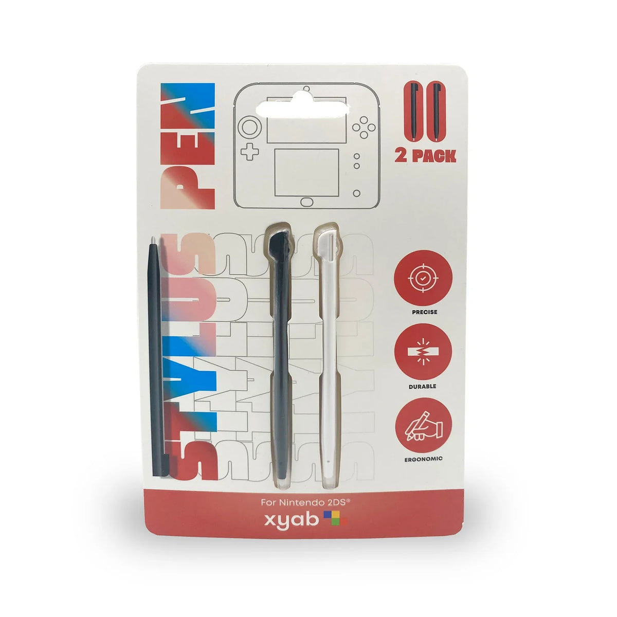 2 Pack Plastic Stylus for Nintendo 2DS – Nintendo 2DS Accessory (2DS)