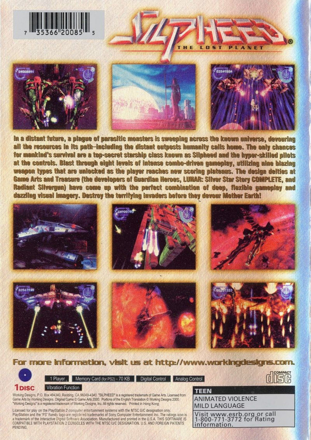 Silpheed Lost Planet – PlayStation 2 (PS2)