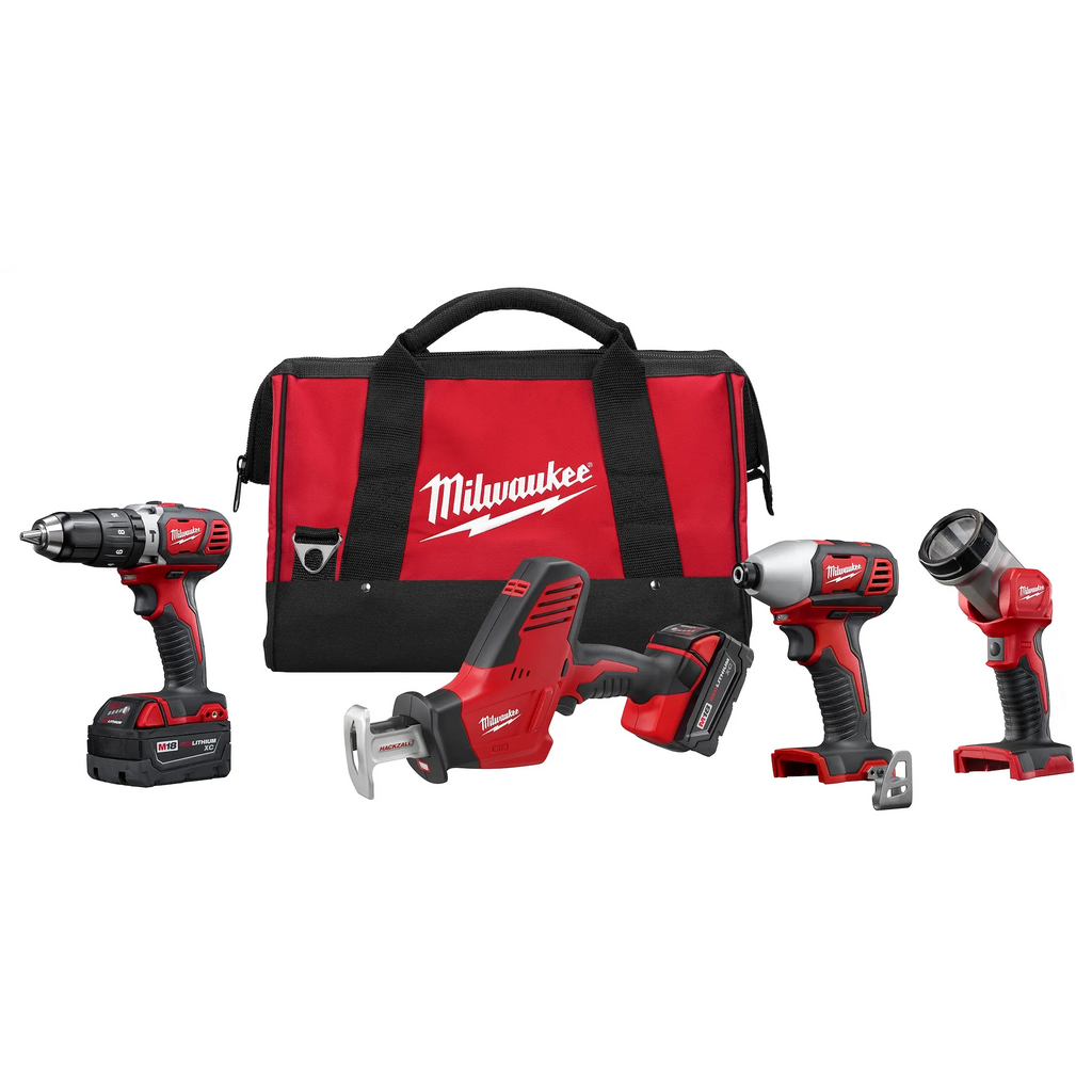 Milwaukee 2695-24 M18 Cordless LITHIUM-ION 4-Tool Combo Kit