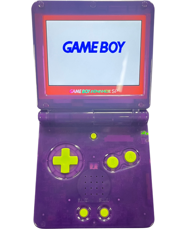 Custom "Nostalgic Cartoon" Shell Gameboy Advance SP [IPS Backlit Screen]