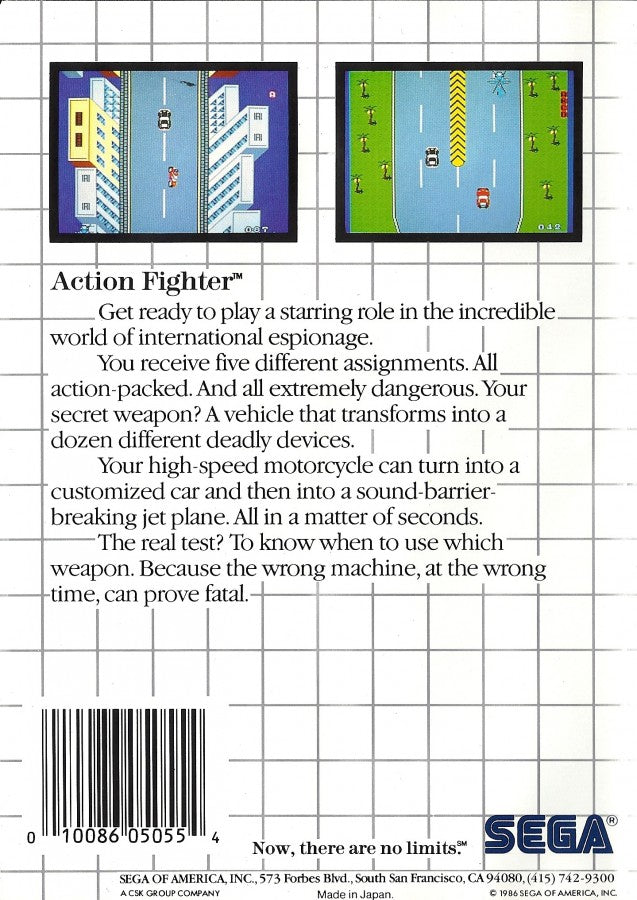 Action Fighter – Sega Master System (SMS)