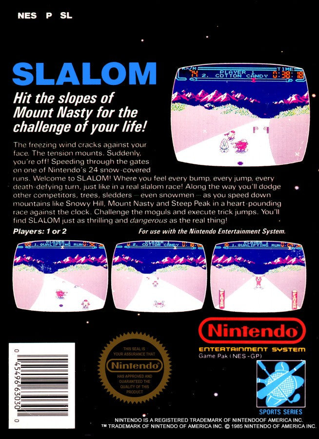 Slalom [5 Screw] – Nintendo Entertainment System (NES)
