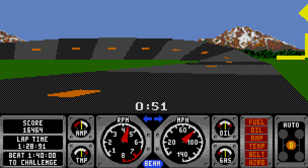 Hard Drivin' – Sega Genesis (GEN)