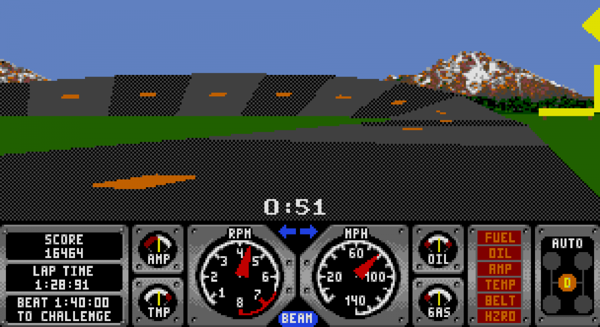 Hard Drivin' – Sega Genesis (GEN)
