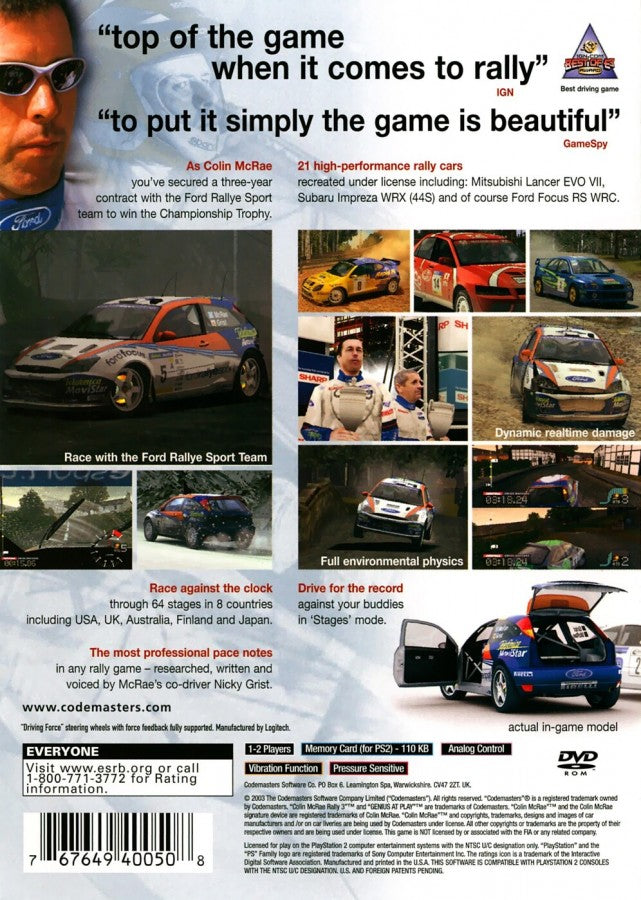 Colin McRae Rally 3 – PlayStation 2 (PS2)