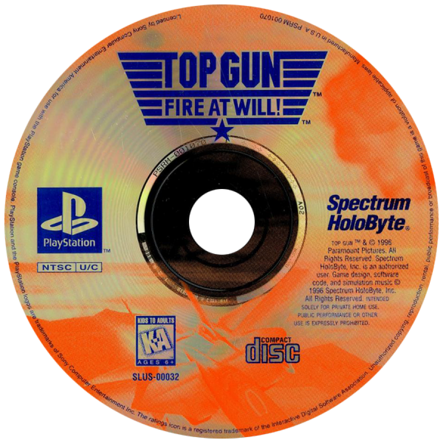 Top Gun: Fire at Will! – PlayStation 1 (PS1)