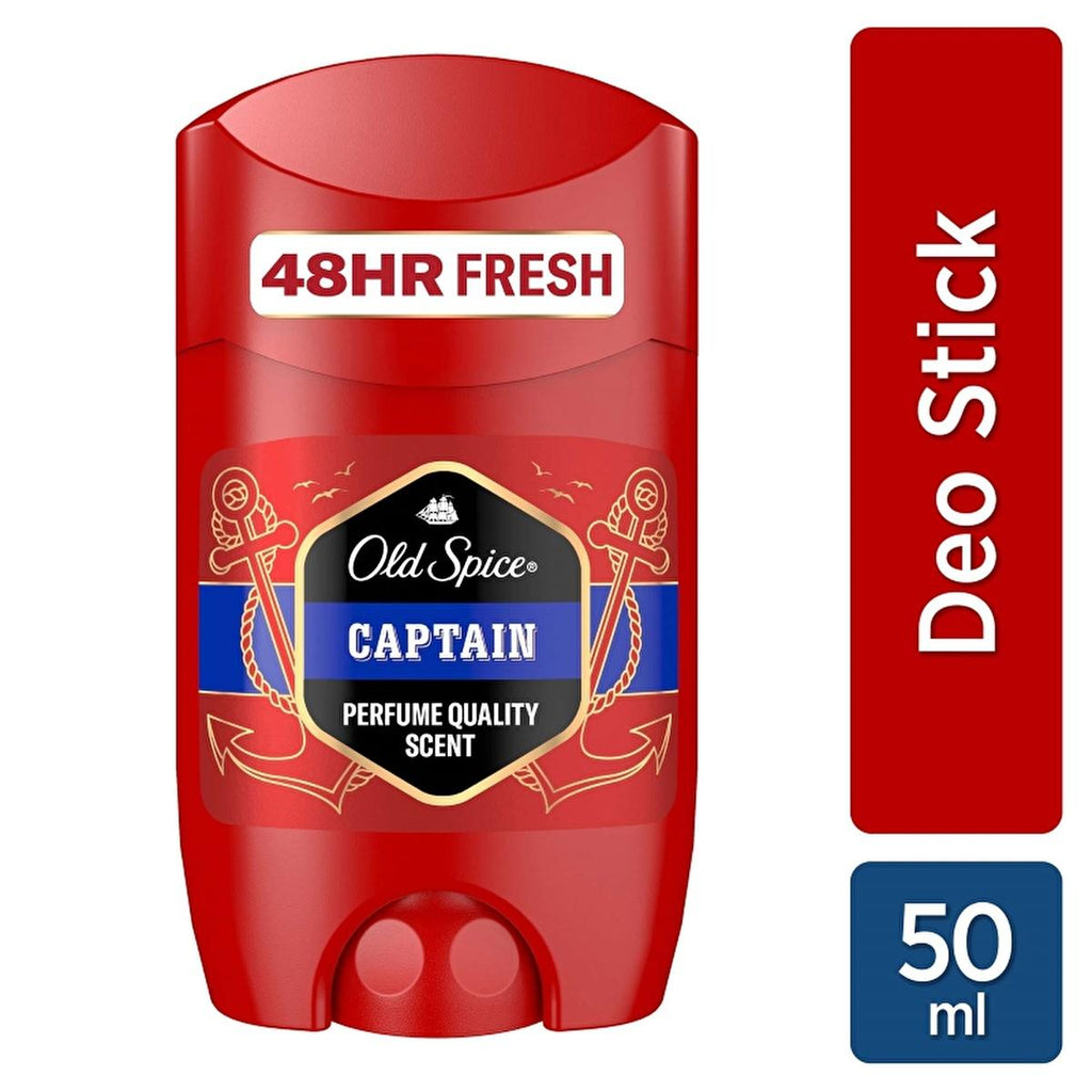 Old Spice Captain Men's Deodorant Stick - Long-Lasting Fresh Fragrance & Odor Protection