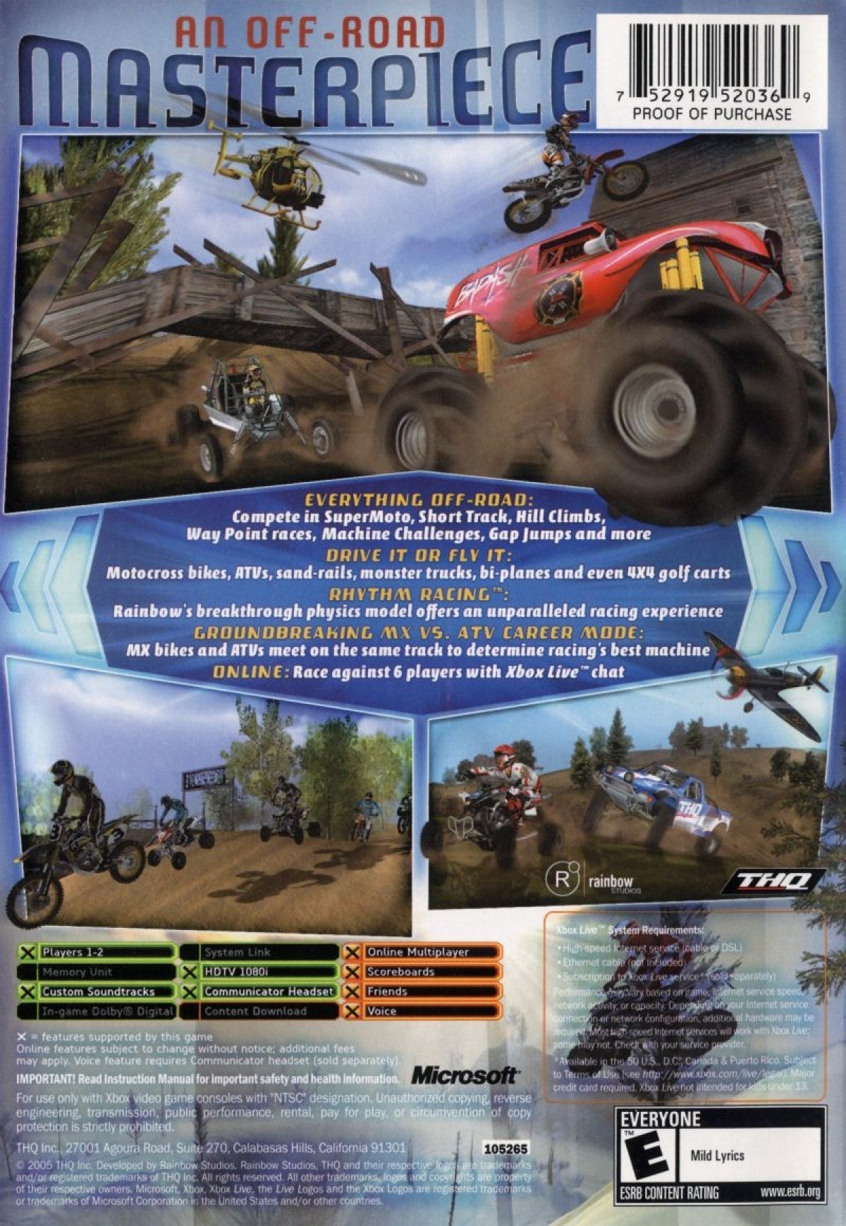 MX vs. ATV Unleashed – Xbox (XBOX)