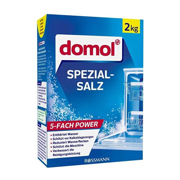 Domol Dishwasher Salt 2000g - Softens Water, Prevents Lime Scale, Enhances Dishwasher Performance