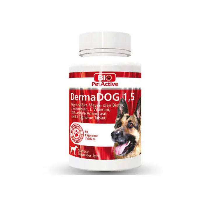 Bio Pet Active Dermadog Zinc & Garlic Yeast Tablets 75g