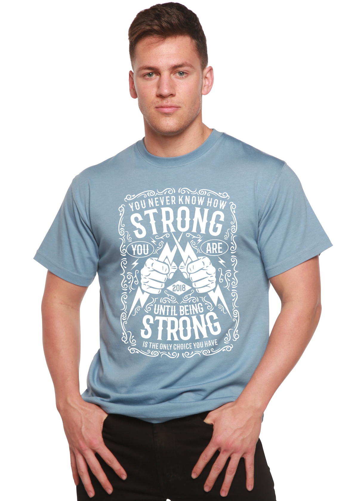 Strong Spun Bamboo® Men's Bamboo Viscose/Organic Cotton Short Sleeve Graphic T-Shirt