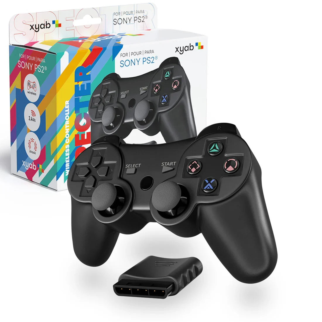 SPECTER Wireless Controller for PS2 – PlayStation 2 Accessory (PS2)