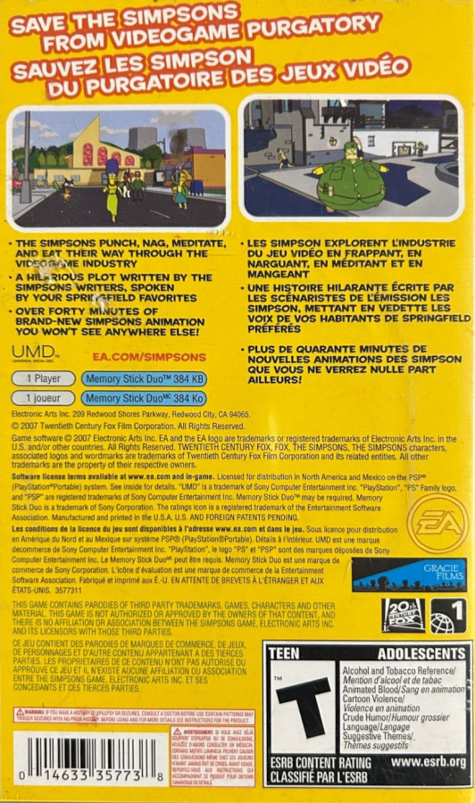 The Simpsons Game – PlayStation Portable (PSP)