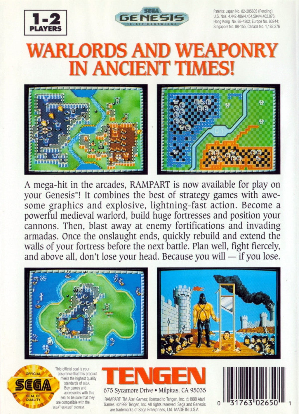 Rampart – Sega Genesis (GEN)